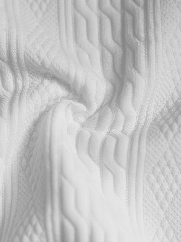 Two-Piece Set in Woven Textured Fabric with Comfortable Fit®