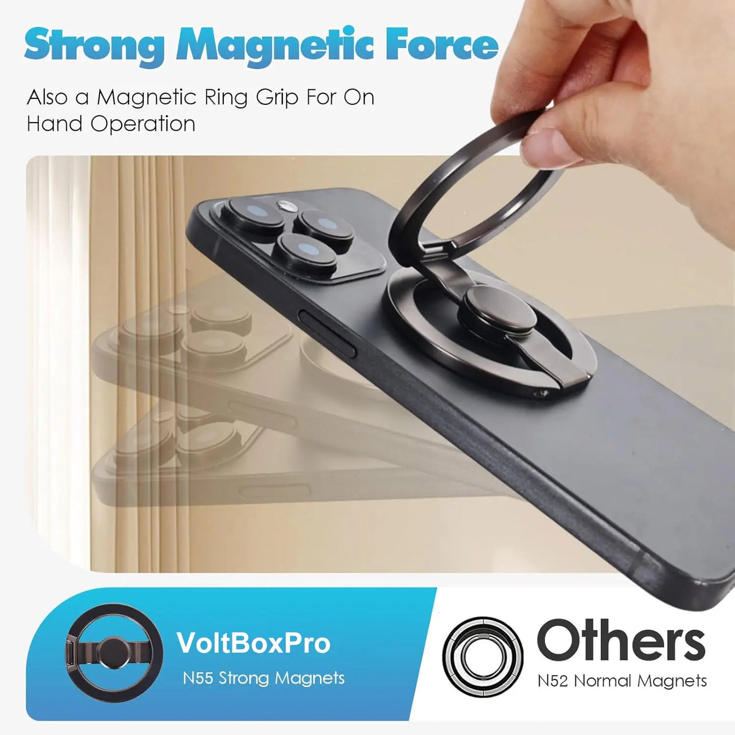 Magnetic Phone Stand & Fidget Spinner Combo for iPhone