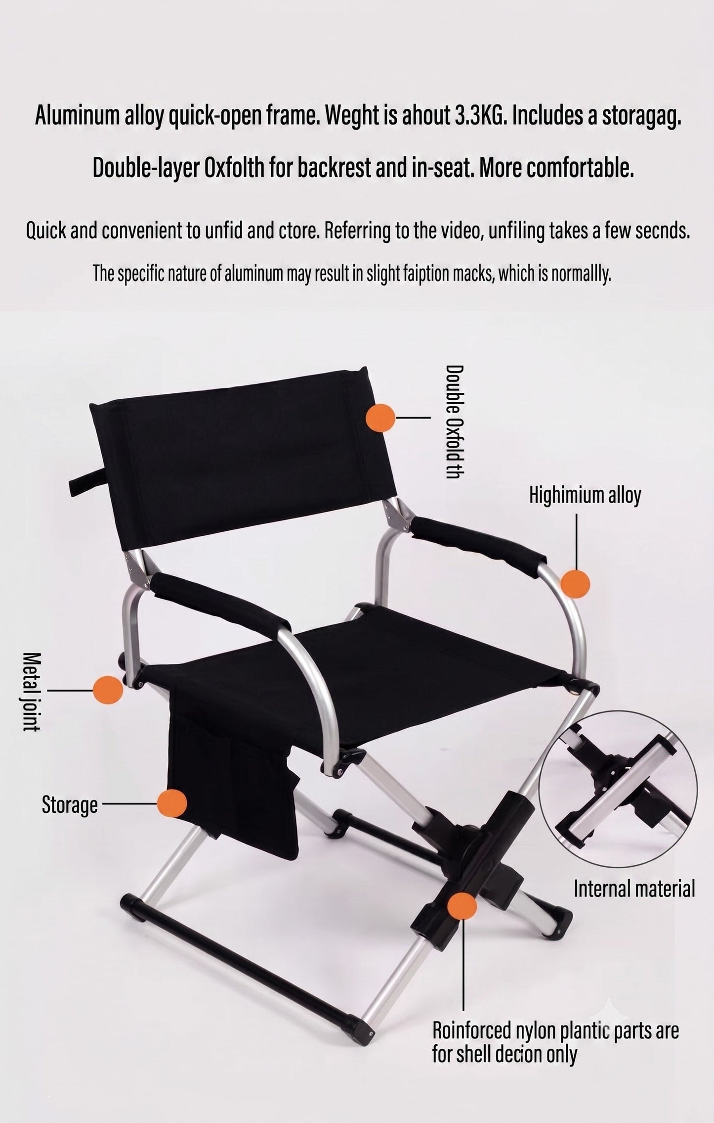 Portable Folding Camping Chair