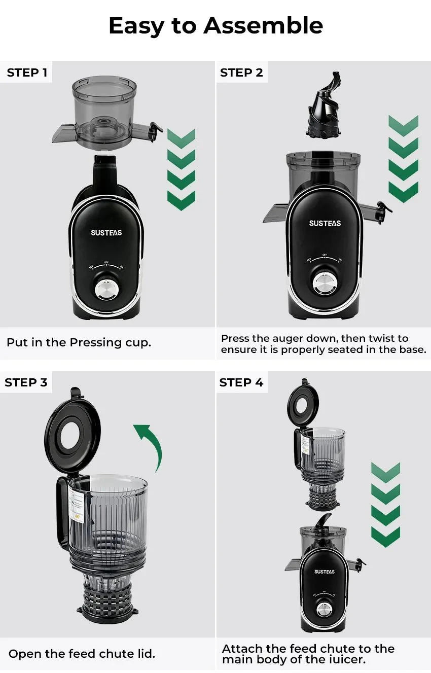 Portatile Cold Press Juicer - High Yield & Easy Clean
