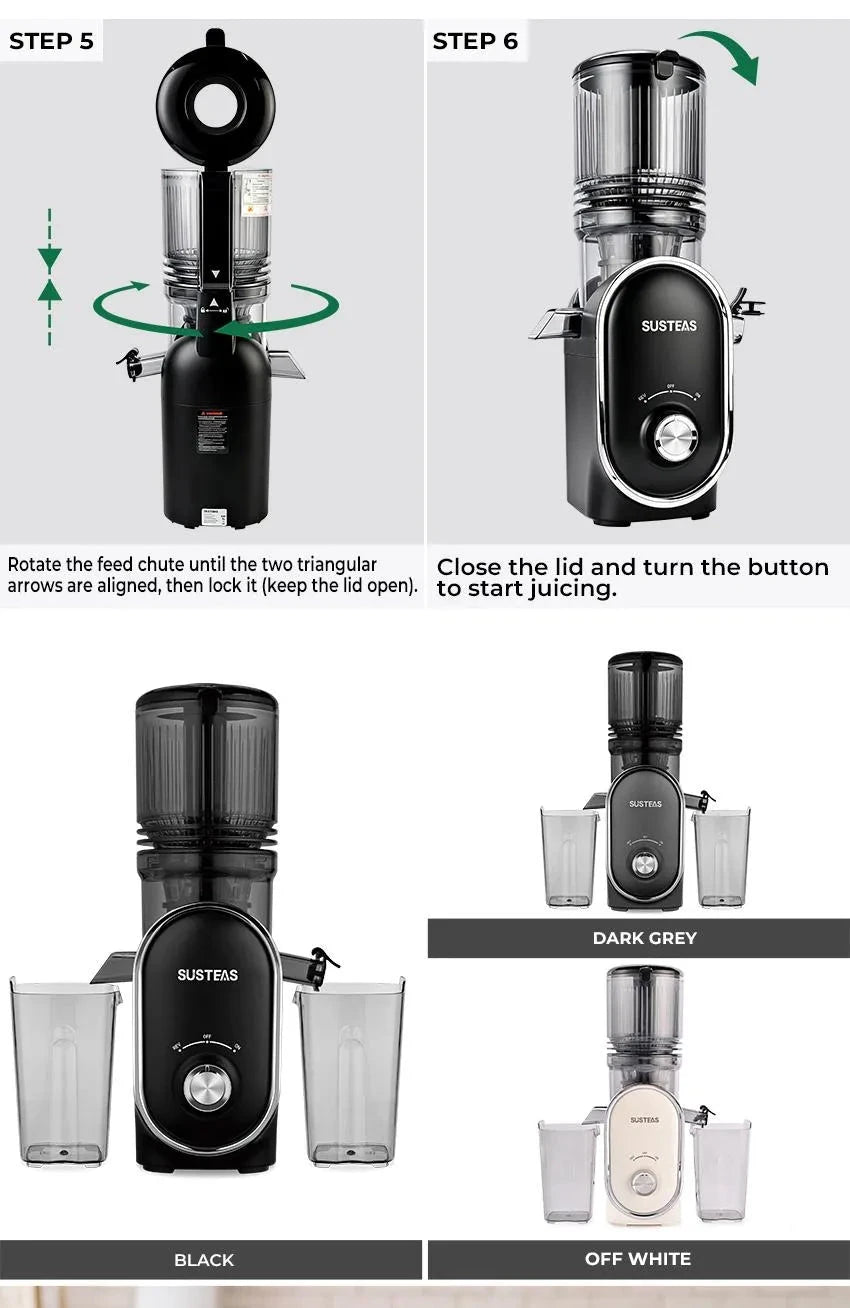 Portatile Cold Press Juicer - High Yield & Easy Clean