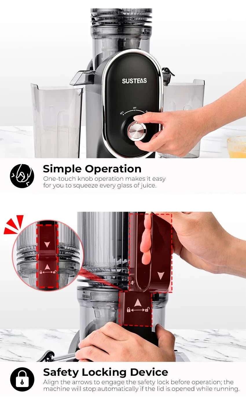 Portatile Cold Press Juicer - High Yield & Easy Clean