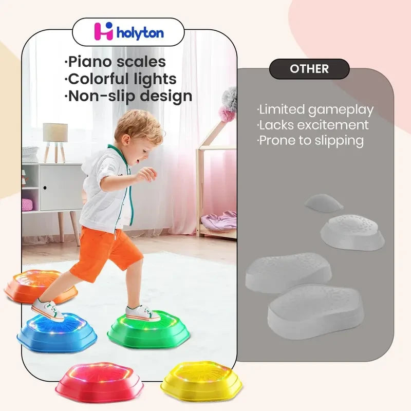 Interactive Light Up Stepping Stones