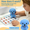 Talking Phonics Flash Cards with ReaderDog, 81 Pages Sentences 592 Words & Stickers, Educational Reading Toy for Kids 3‑8, Kindergarten‑2nd Grade