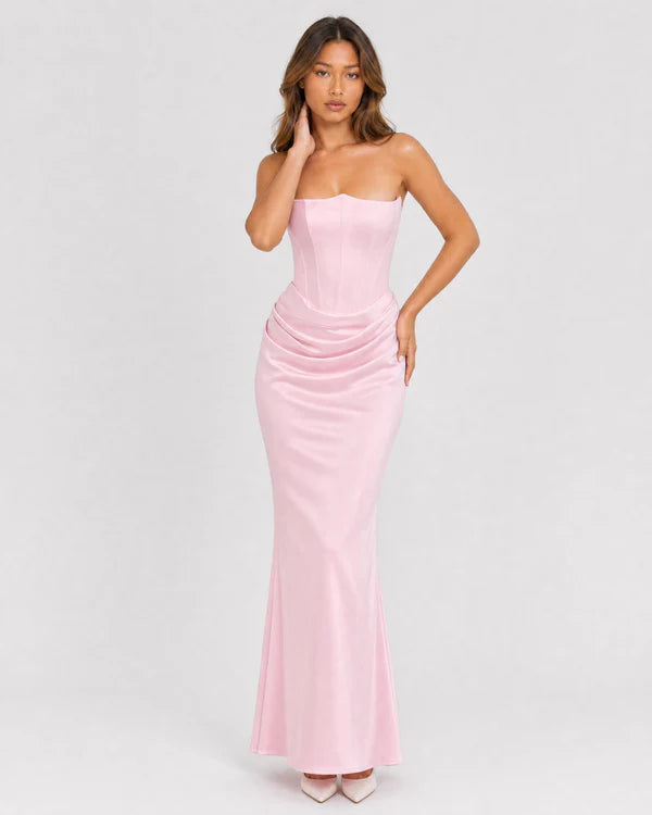 Ondine | Strapless Corset Maxi Dress