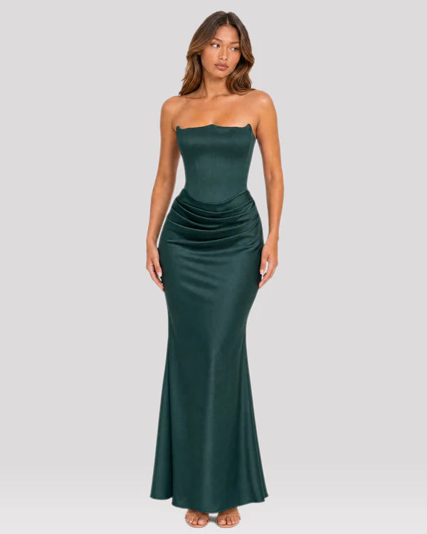 Ondine | Strapless Corset Maxi Dress
