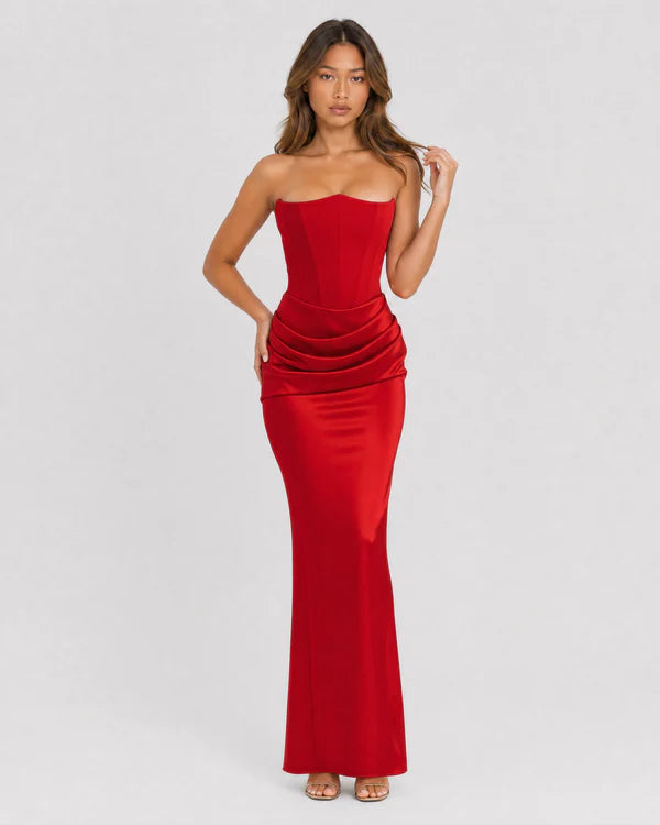 Ondine | Strapless Corset Maxi Dress