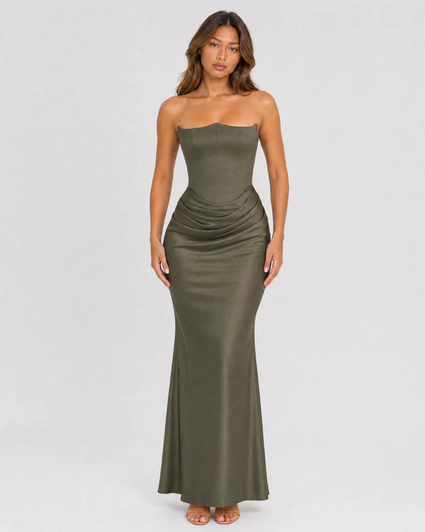 Ondine | Strapless Corset Maxi Dress