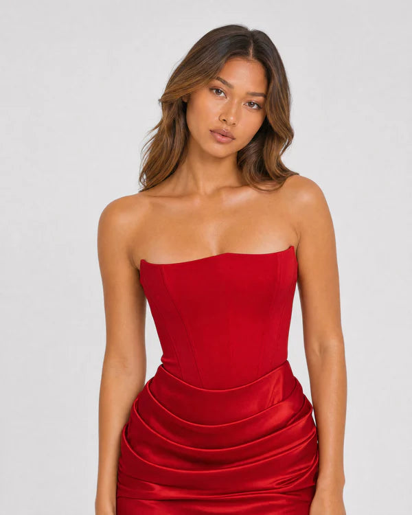 Ondine | Strapless Corset Maxi Dress