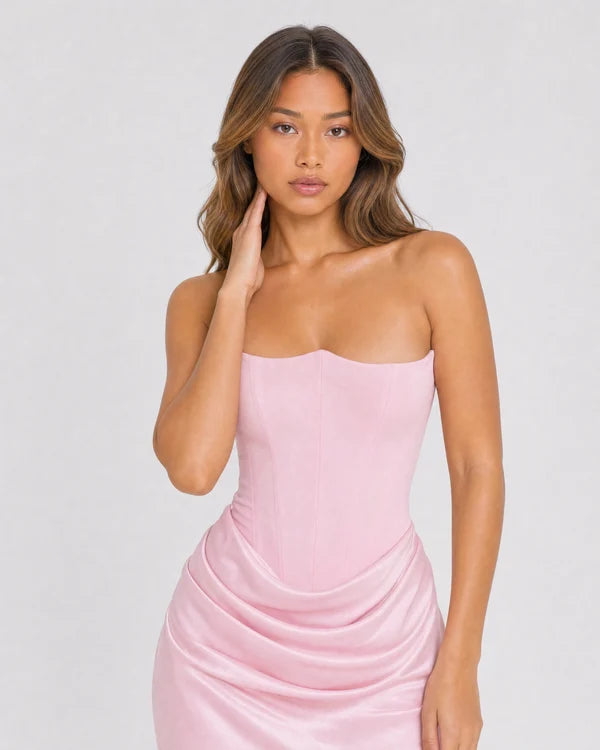 Ondine | Strapless Corset Maxi Dress