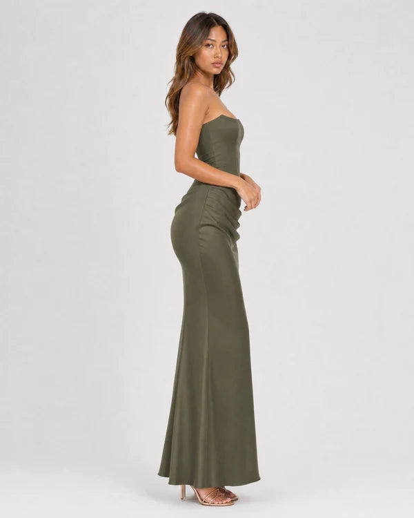 Ondine | Strapless Corset Maxi Dress