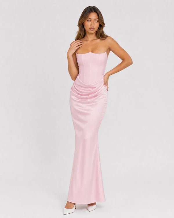 Ondine | Strapless Corset Maxi Dress