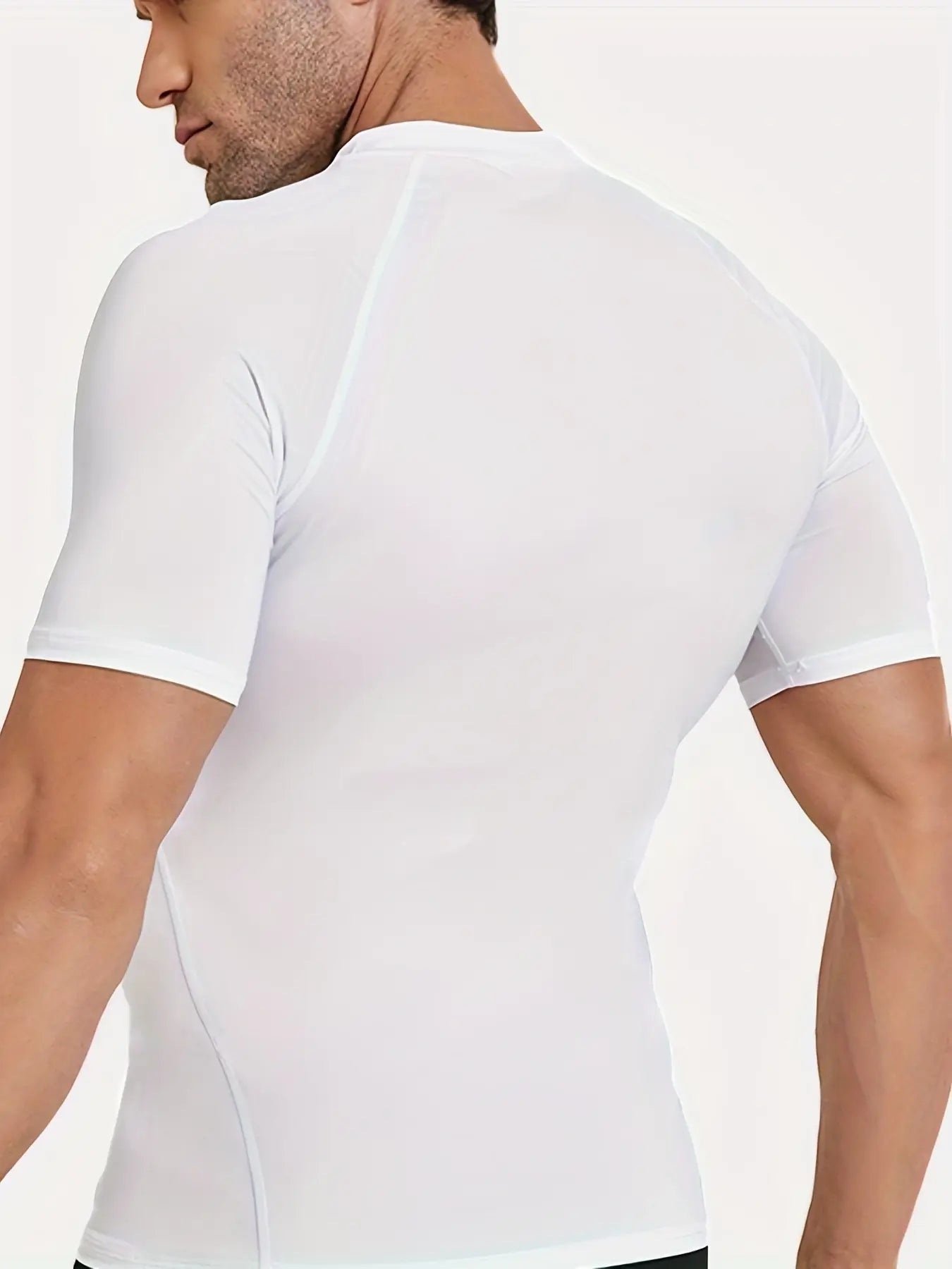 5 Pack Men's Compression Shirts - Short Sleeve Cool Dry