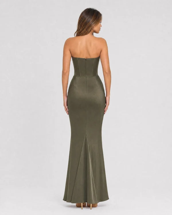 Ondine | Strapless Corset Maxi Dress