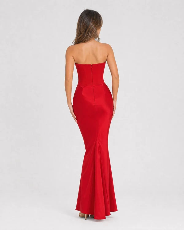 Ondine | Strapless Corset Maxi Dress