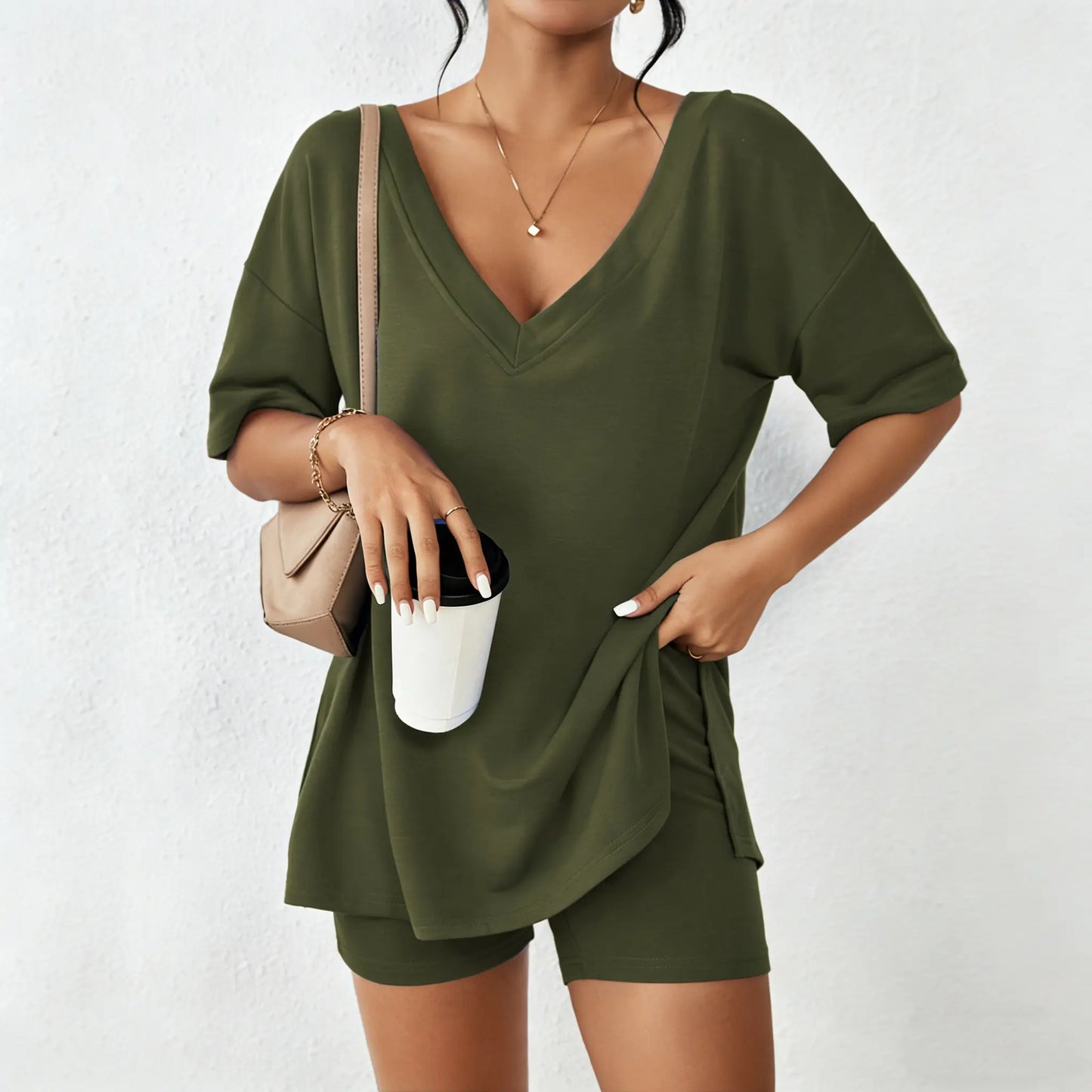 Summer Comfy Women's Loungewear 2 Piece Outfit - S-XXL