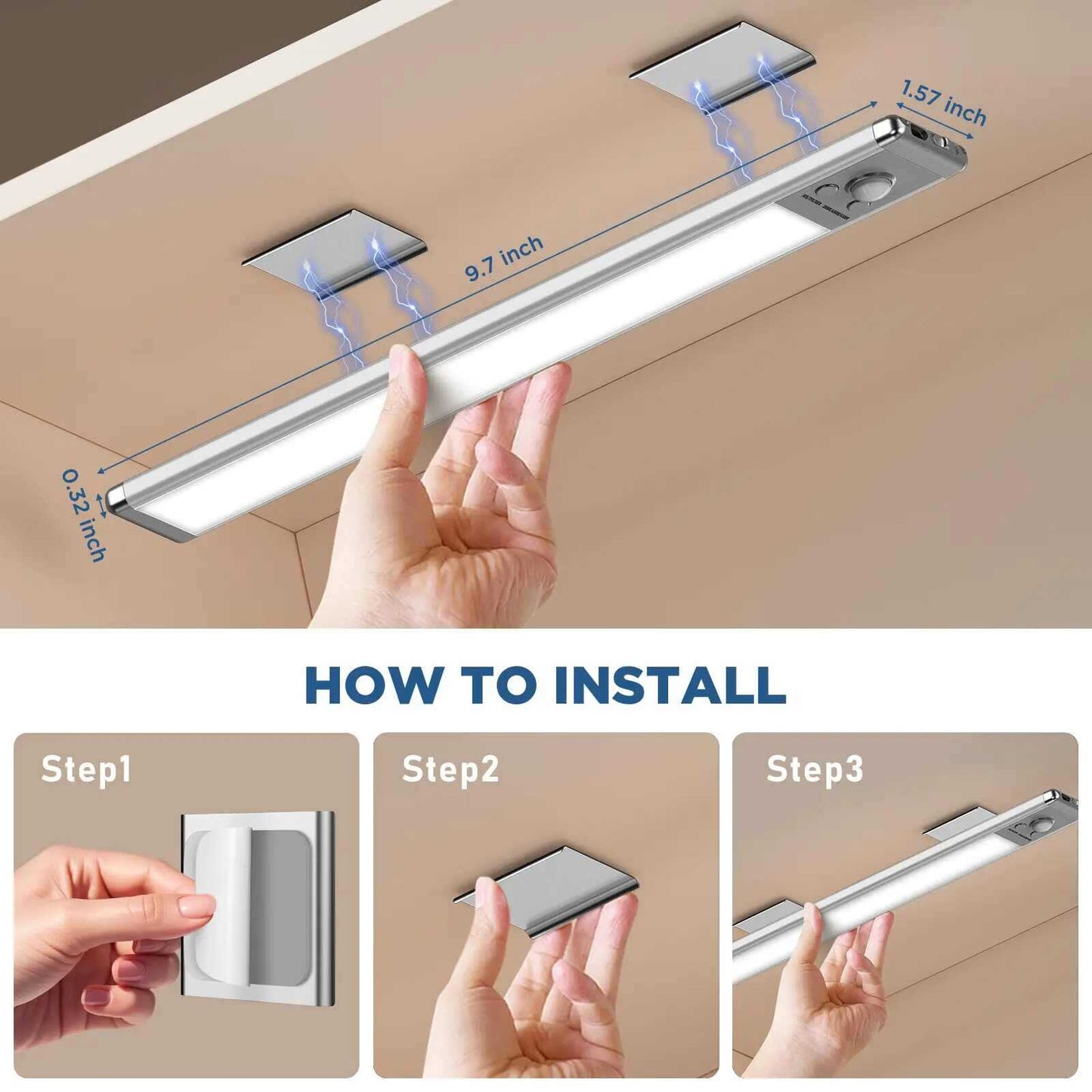 Wireless Magnetic LED Wall Sconce