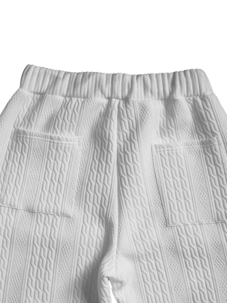 Two-Piece Set in Woven Textured Fabric with Comfortable Fit®