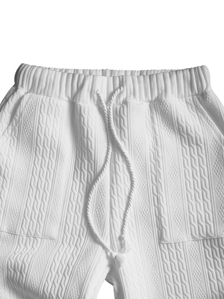 Two-Piece Set in Woven Textured Fabric with Comfortable Fit®