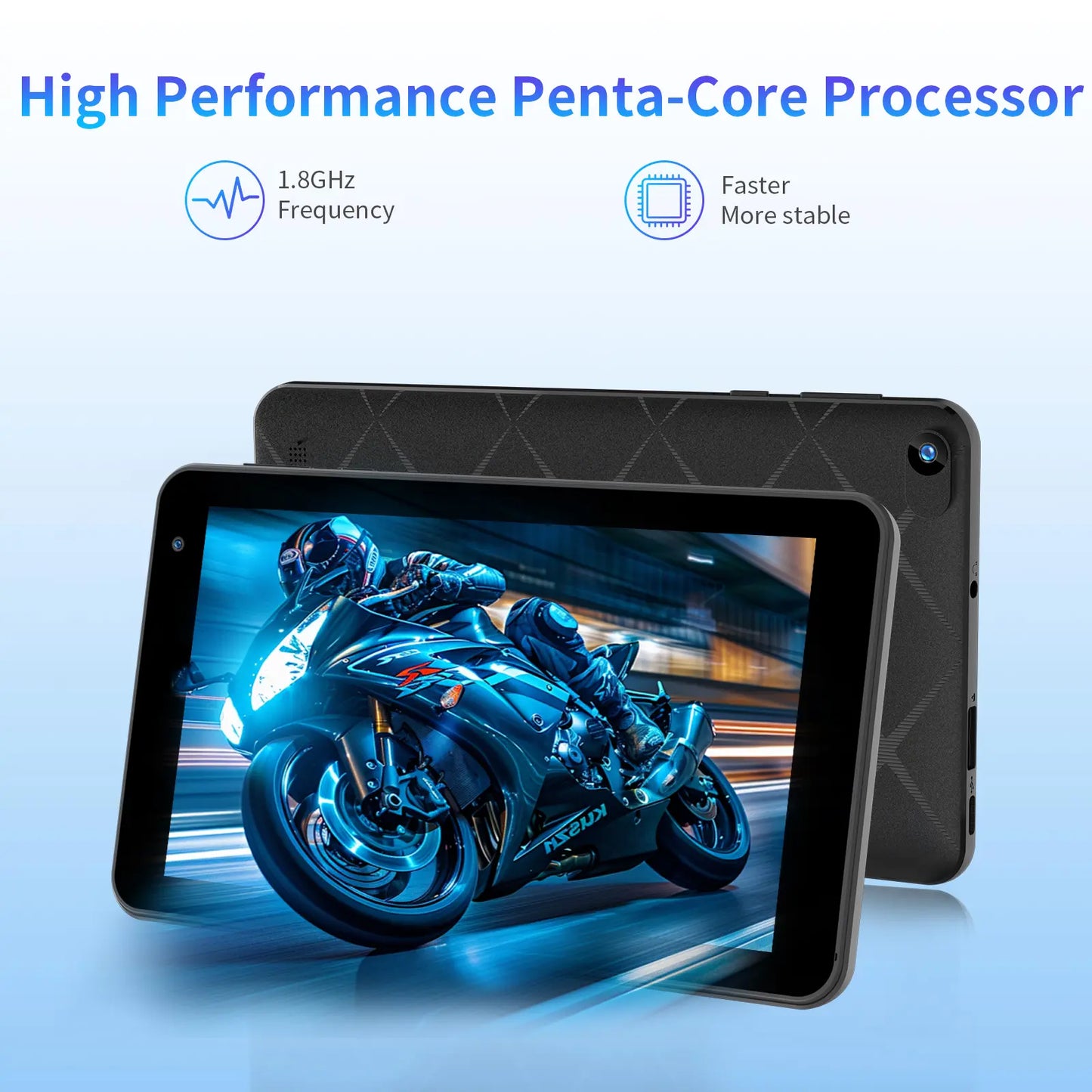 PRITOM 7 Inch Android 16 Tablet 8GB RAM, 32GB