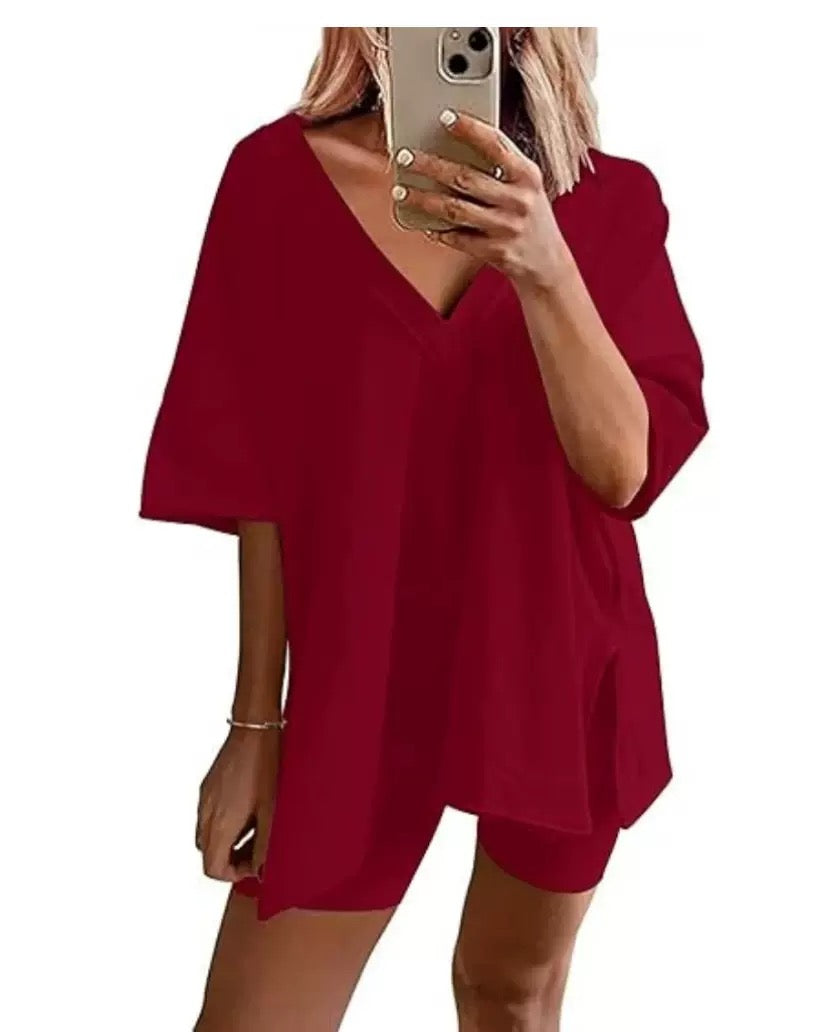 Summer Comfy Women's Loungewear 2 Piece Outfit - S-XXL