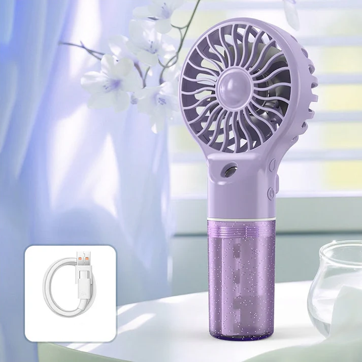 🏖️❄️Portable Handheld Mist Cooling Fan💦Mini Mist Cooling Fan for Hot Summer Days