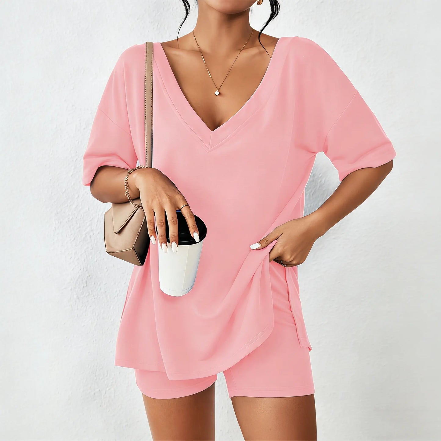Summer Comfy Women's Loungewear 2 Piece Outfit - S-XXL