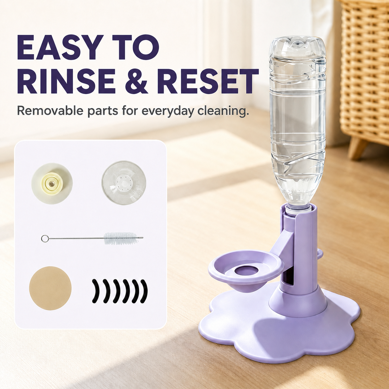 PetalFlow Gravity Cat Water Stand
