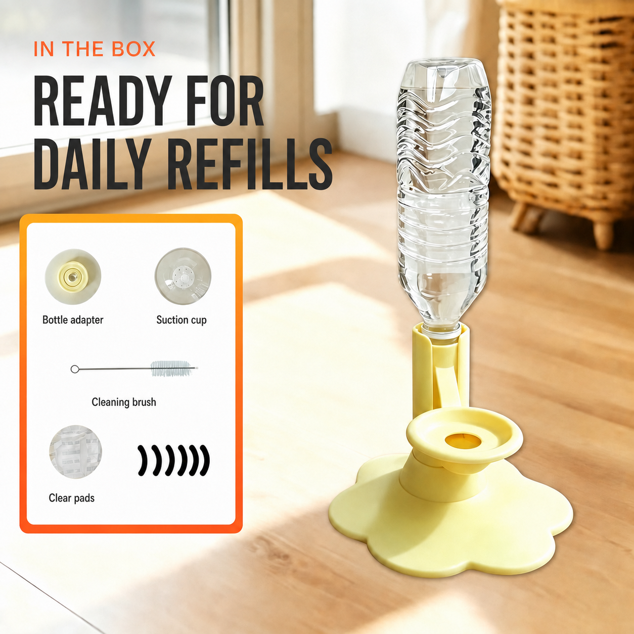 PetalFlow Gravity Cat Water Stand