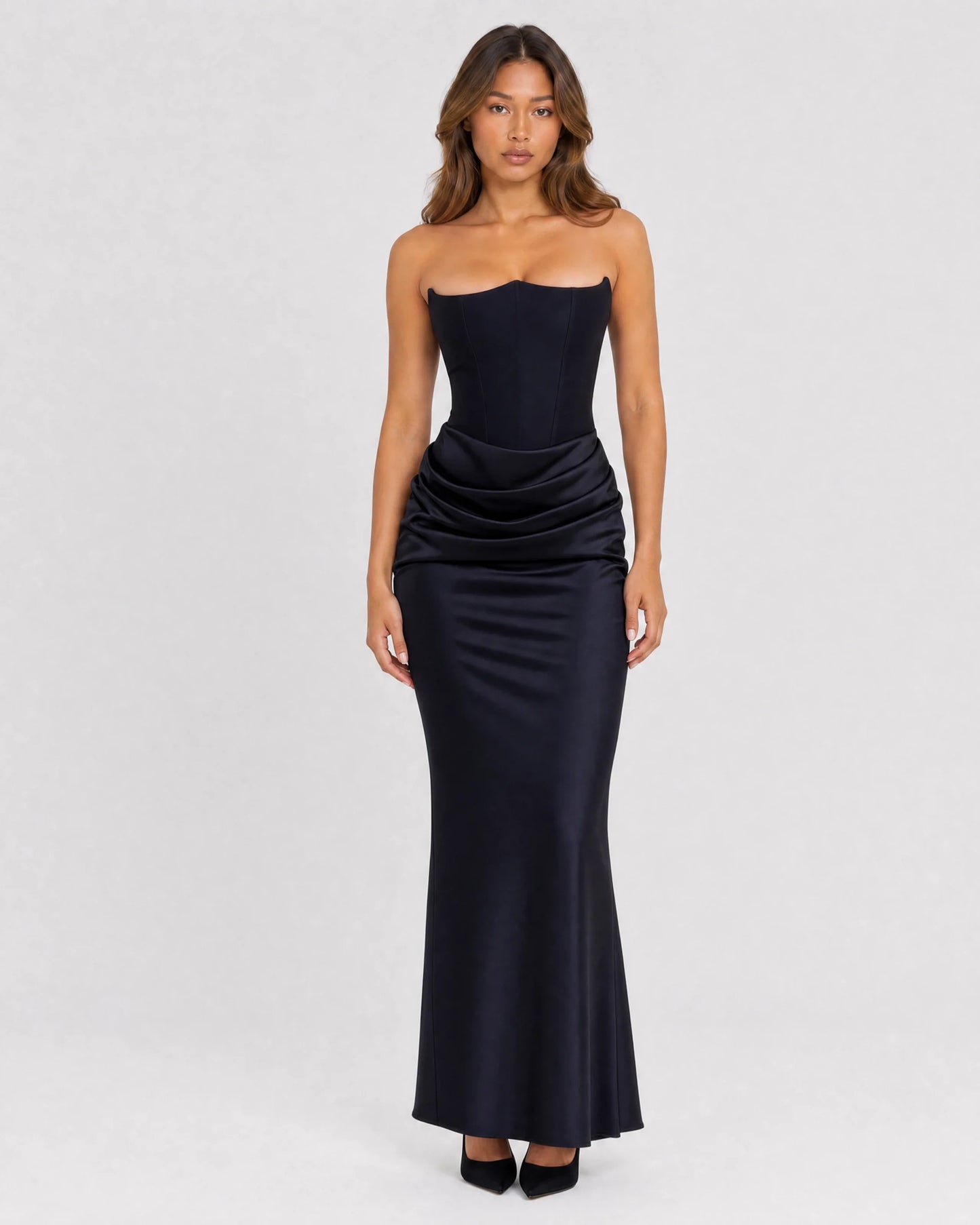 Ondine | Strapless Corset Maxi Dress