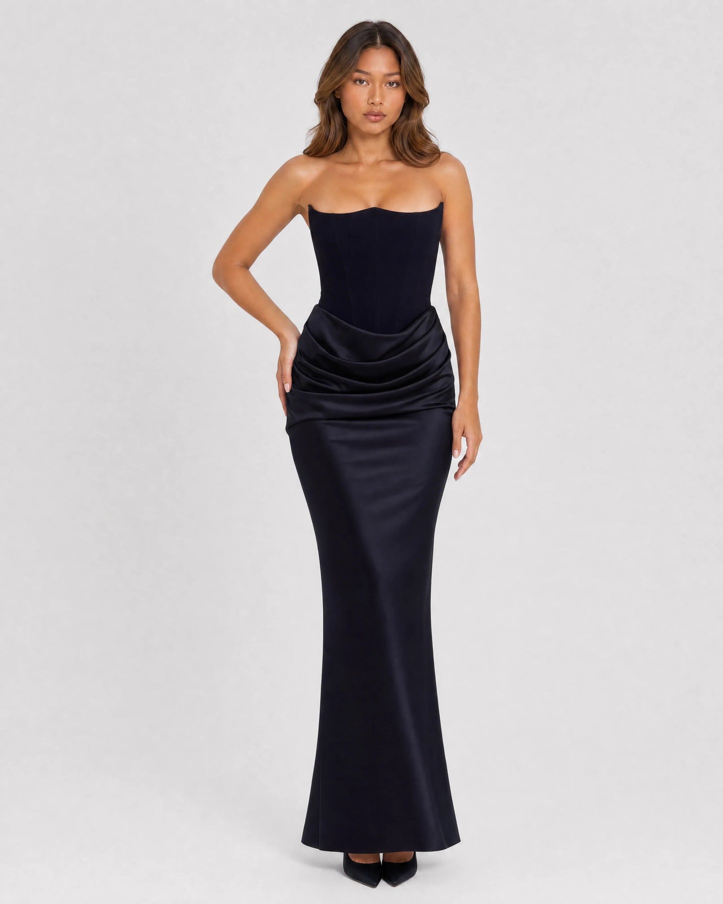 Ondine | Strapless Corset Maxi Dress