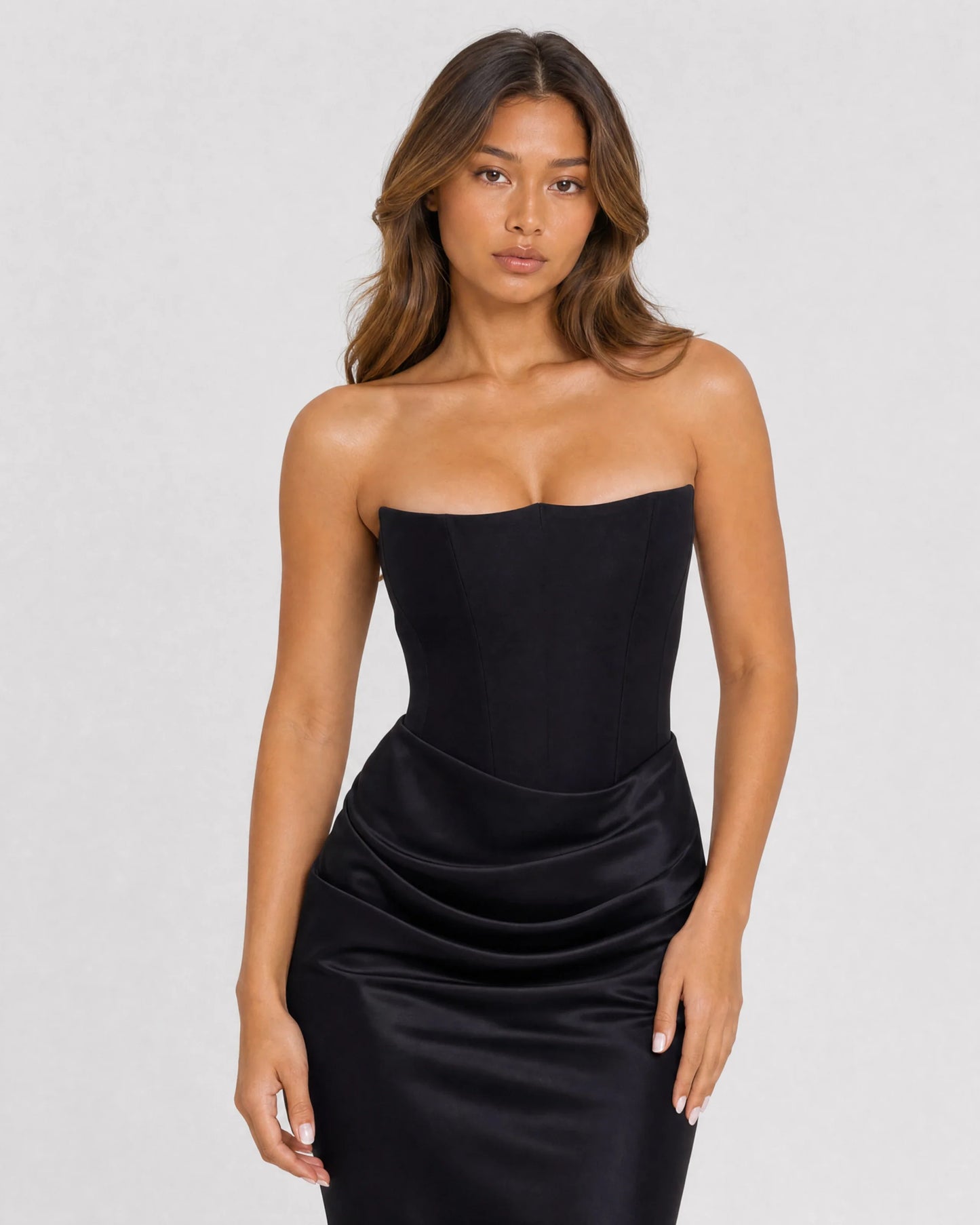 Ondine | Strapless Corset Maxi Dress