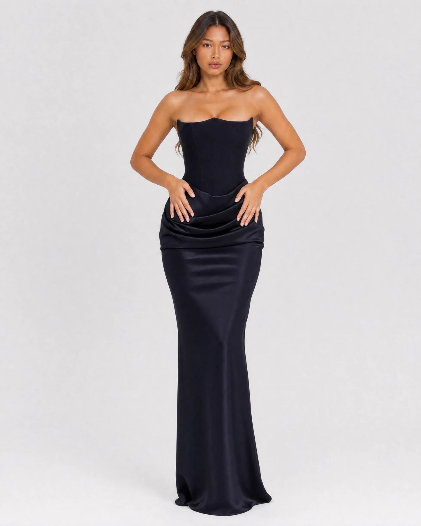 Ondine | Strapless Corset Maxi Dress
