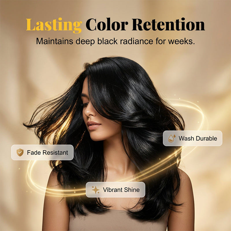 Plant-Based Comb-In Hair Dye – Easy, Gray Coverage, Nourishing Formula